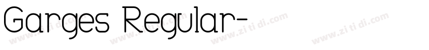 Garges Regular字体转换